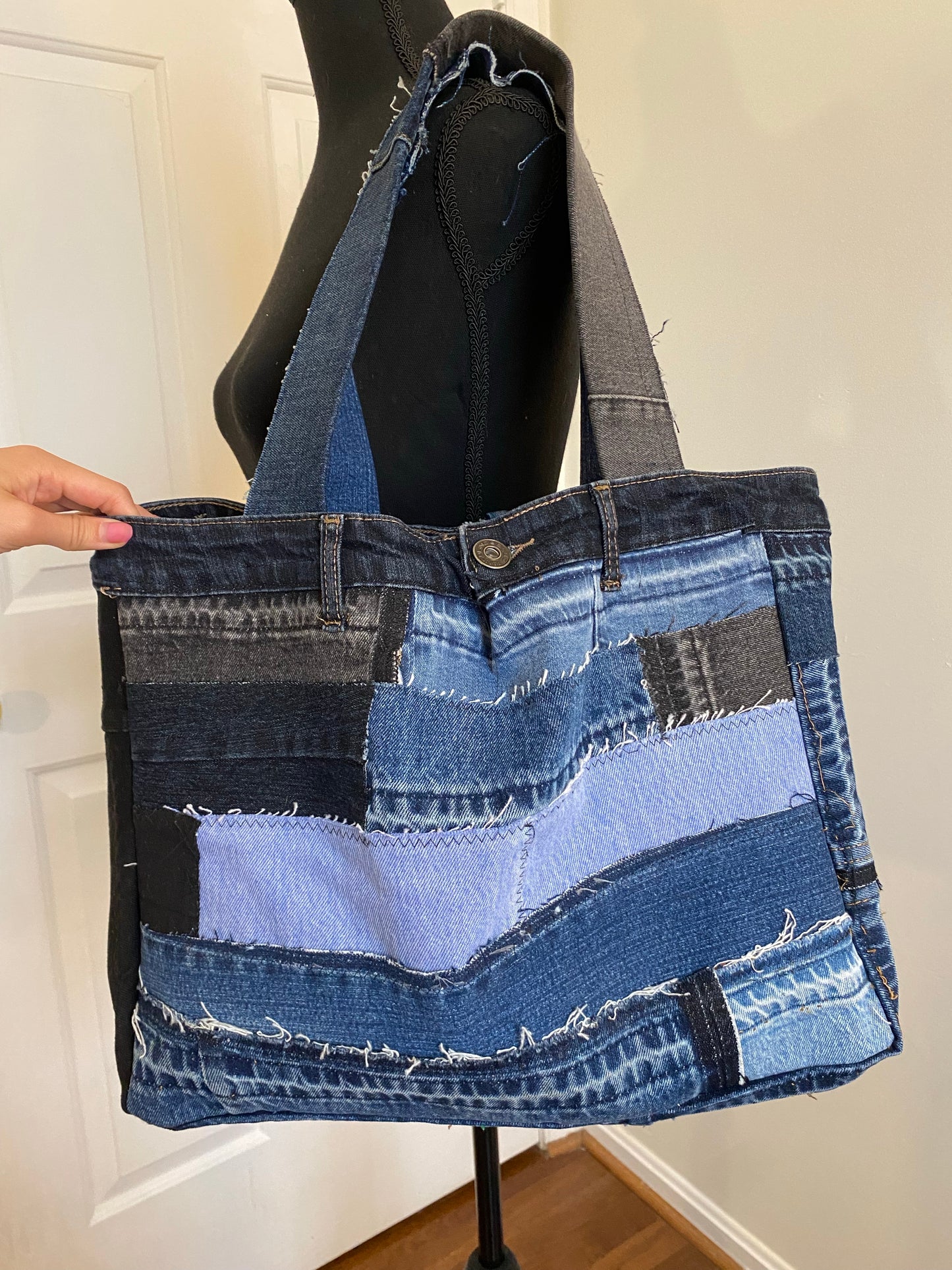 Denim Travelers Tote Bag